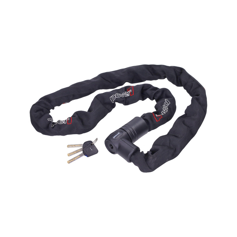 kettingslot Power1 art 4-sterren vaste kop 120cm zwart