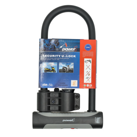 beugelslot Power1 art 4-sterren + 180x320mm bromfiets, fatbike, scooter