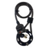 Multi slot APLUS met kabel Zwart